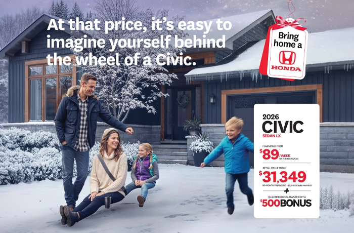 Bannière de Promotion Civic LX 2026